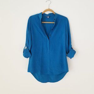Go Silk Blue Blouse